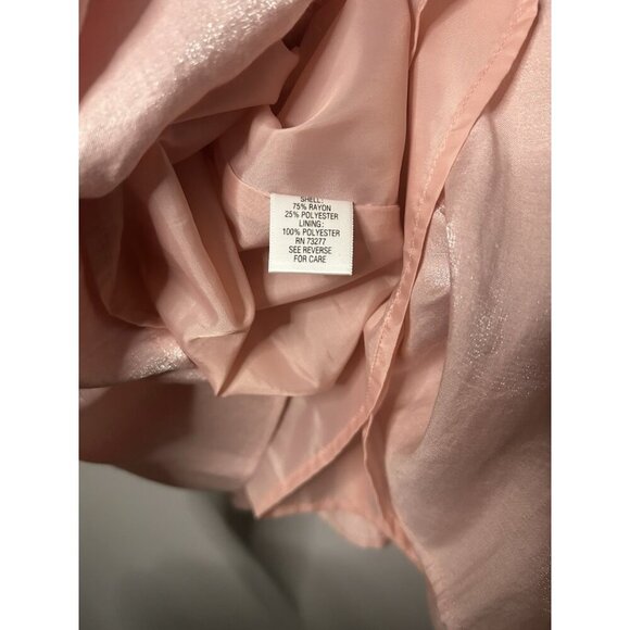 Candies Y2K Pink Babydoll Junior Prom Dress Size S  Shimmer Spaghetti Straps - Picture 6 of 8